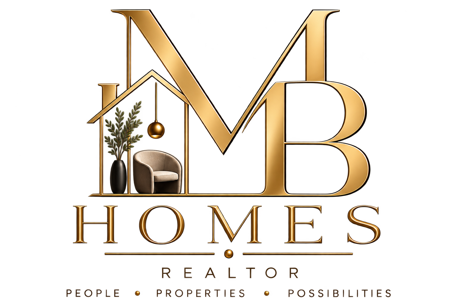 MB Homes Realtor logo: People, Properties, Possibilities